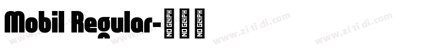 Mobil Regular字体转换
